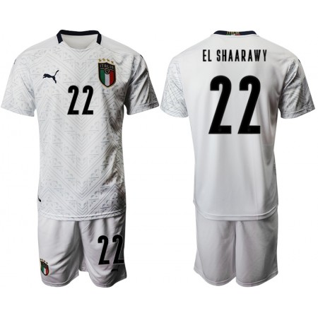 Billige Fotballdrakter Italia Stephan El Shaarawy 22 Barn Bortedraktsett EM 2020 Kortermet